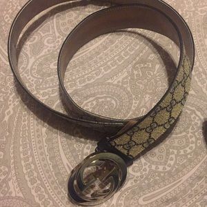 Leather Gucci Belt